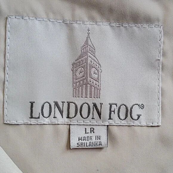 London Fog jacket men's size large Green Zipper button closure - Picture 5 of 10